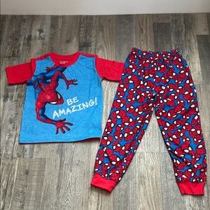 Marvel Spider-Man Kids Pajama Set - Red and Blue